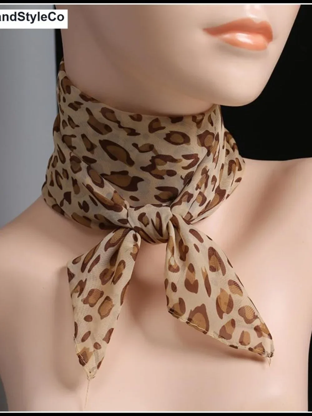 Women's Lightweight Chiffon Square Scarf for Hair Neck Bag Accessory